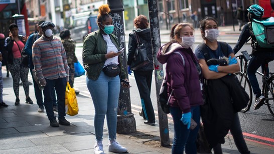 group of people wearing face masks